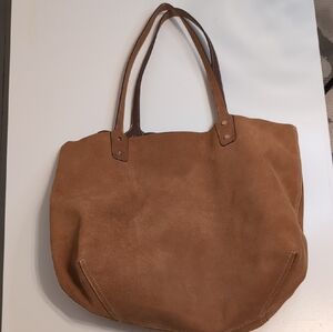 J. McLaughlin Brown Suede Tote Bag
